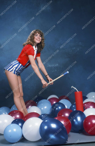 sexy Dana Plato patriotic firecracker pinup pose 8b20-8059