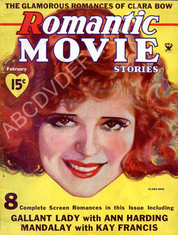 Clara Bow magazine cover Romantic Movie Stories 8b20-8351