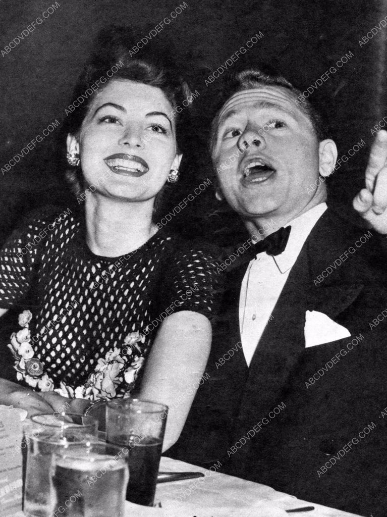 Mickey Rooney Ava Gardner AVA GARDNER 1952 MICKEY ROONEY LOVELY COUPLE Mickey Rooney Ava Gardner AVA GARDNER 1952 MICKEY ROONEY LOVELY COUPLE