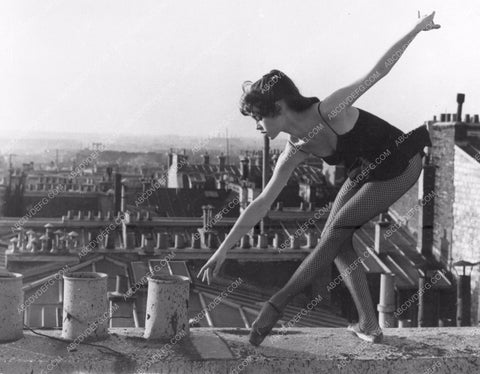 beautiful Brigitte Bardot practices ballet on the roof 8b20-8650