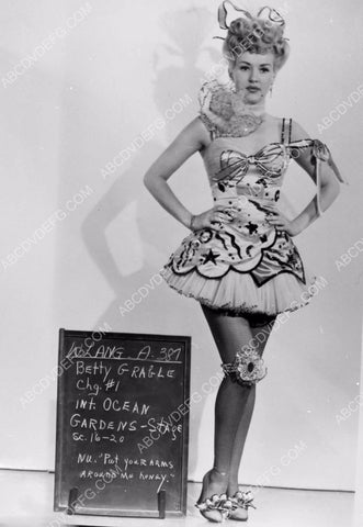 Betty Grable wardrobe slate shot 8b20-8956