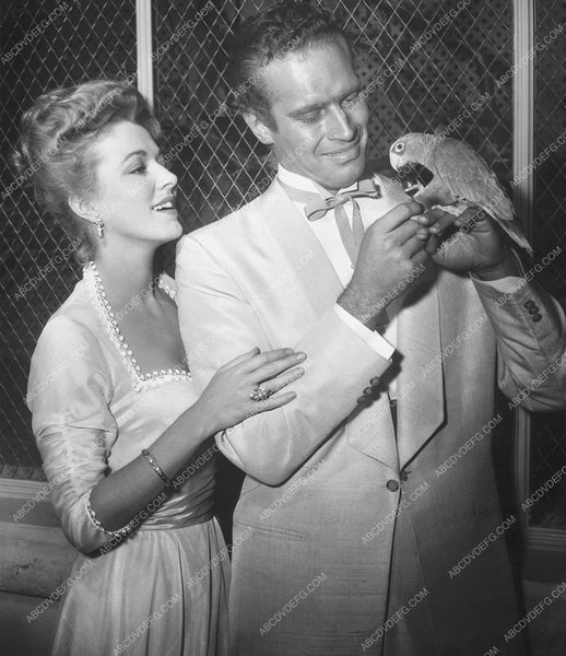 Eleanor Parker maybe Charlton Heston and a parrot 8b20-9049 – ABCDVDVIDEO