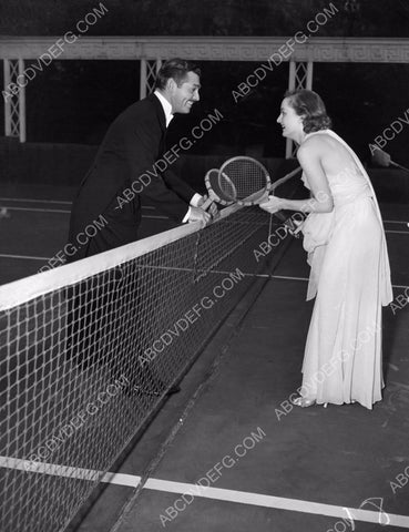 candid Clark Gable Carole Lombard on the tennis court 8b20-9225