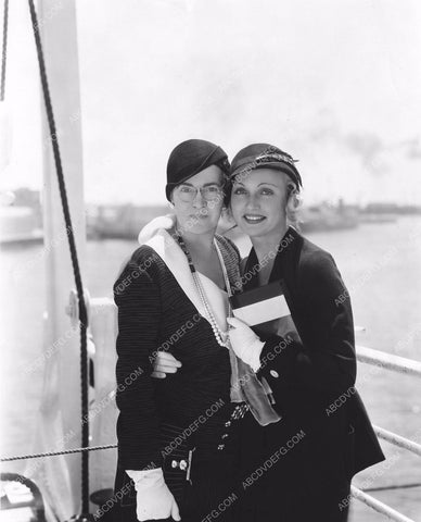 Carole Lombard and her mom maybe on a ship 8b20-9240