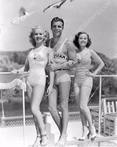 good looking trio Betty Grable Buster Crabbe Eleanore Whitney 8b20-9463