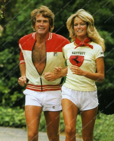 athletic Lee Majors Farrah Fawcett out for a jog 8b20-9606