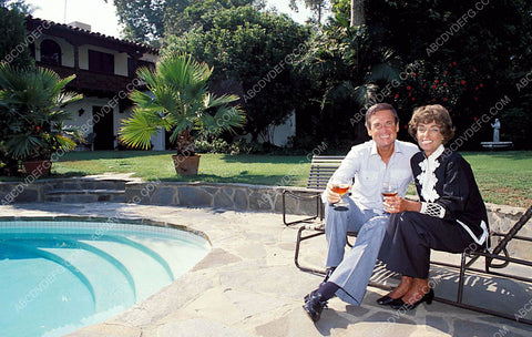 Bob Barker and wife in the backyard 8b20-9686