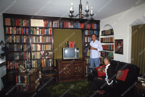 Bob Barker and wife in their library 8b20-9697