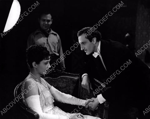 Kay Francis Basil Rathbone behind the scenes film Confession 8b20-9782