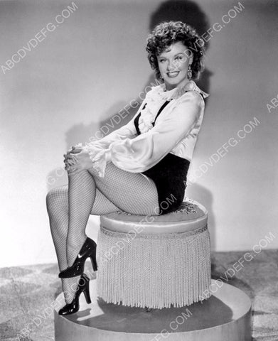 sexy Ginger Rogers in fishnets and shorts film Roxie Hart 8b20-9949