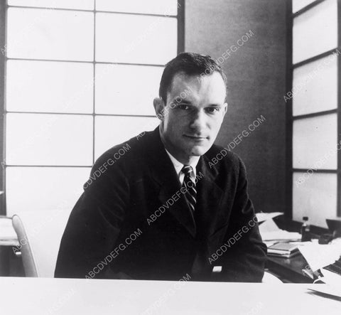Hugh Hefner at his desk early days hheff-01