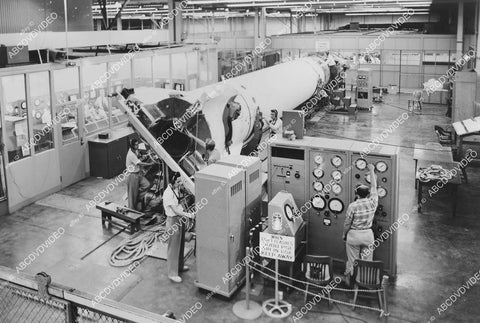 crp-00033 1957 military science & technology photo Chrysler Corp pre-flight test of new missile system crp-00033