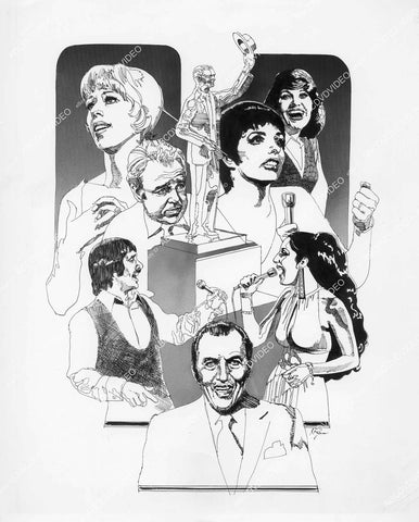 crp-01012 1973 Liza Minnelli, Lorna Luft, Sonny & Cher, Carroll O'Connor, Ed Sullivan TV Entertainer of the Year crp-01012