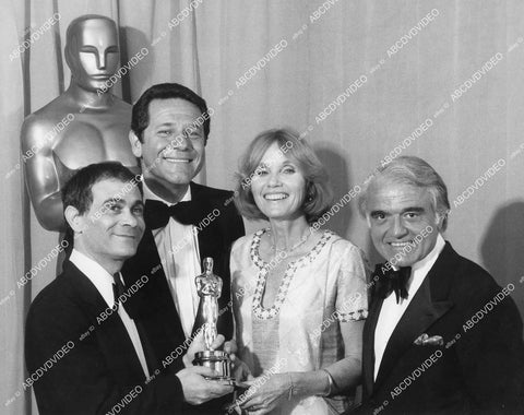 crp-01013 Moshe Mizrahi, Raymond Danon, Eva Marie Saint, Jack Valente 50th Academy Awards crp-01013