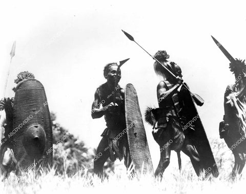 crp-10202 1955 local natives go after wildlife film African Manhunt crp-10202