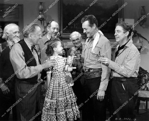 crp-10219 1948 photo George Chesebro, Anita Castle, Charles Starrett, Smiley Burnette film West of Sonora crp-10219