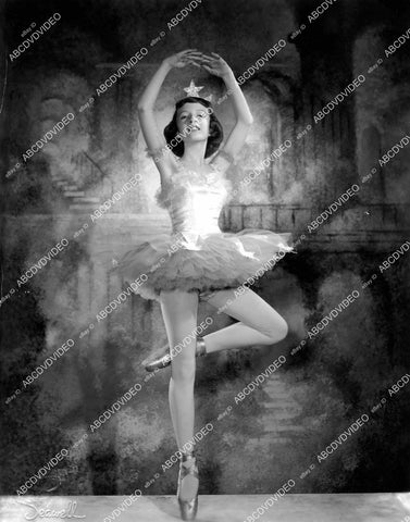 crp-10241 1958 Linda Henning 12 yo (Petticoat Junction) dance ballerina portrait school play Hansel and Gretel ballet crp-10241