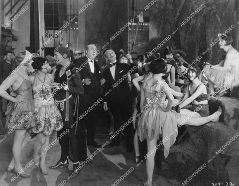 crp-10270 1927 Sally O'Neil, Mack Swain, Harry Crocker & flapper girls at dance rehearsel silent film Becky crp-10270