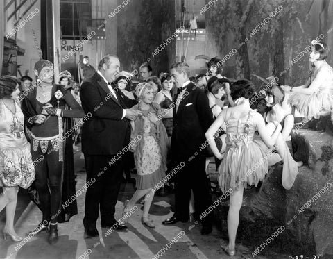 crp-10299 1927 Sally O'Neil, Mack Swain, Harry Crocker & flapper girls at dance rehearsel silent film Becky crp-10299