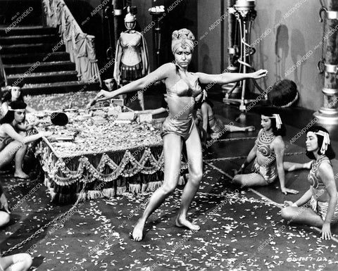 crp-10327 1953 photo sexy Julie Newmar Gilded Gold Girl & harum dancers film Serpent of the Nile crp-10327