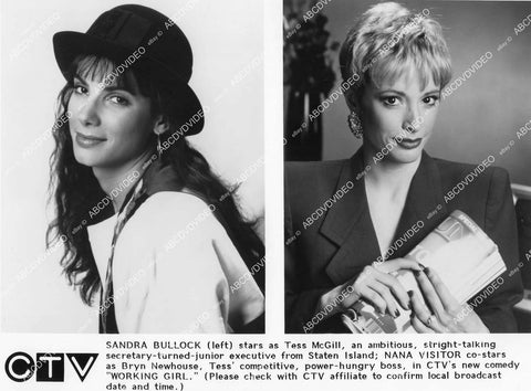 crp-10369 1990 Sandra Bullock, Nana Visitor TV Working Girl crp-10369
