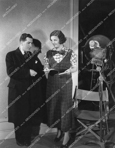 crp-01037 1930's Winnie Lightner buys tickets from Max H Kert for WB Sunset Studios New Years Eve Frolic charity crp-01037