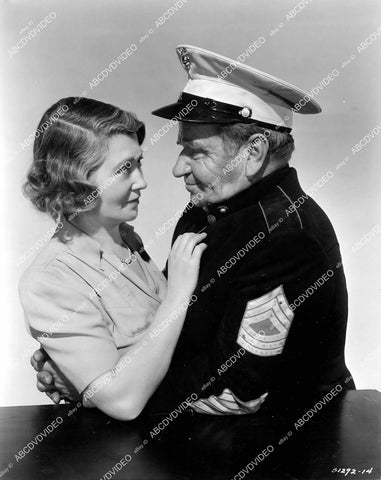 crp-10387 1943 photo Wallace Beery, Fay Bainter film Salute to the Marines crp-10387