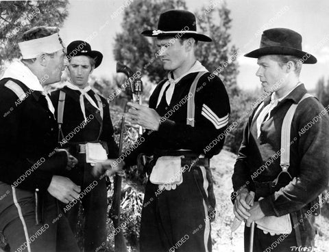 crp-10469 1957 Chuck Connors, Harry Dean Stanton, John Smith, George N Neise film Tomahawk Trail crp-10469
