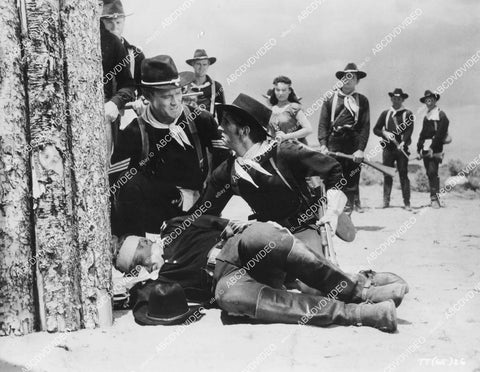crp-10472 1957 Chuck Connors, Harry Dean Stanton film Tomahawk Trail crp-10472