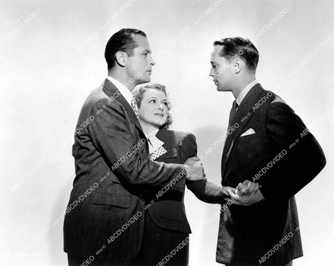 crp-10588 1938 Robert Montgomery, Franchot Tone, Janet Gaynor film Three Loves Has Nancy crp-10588