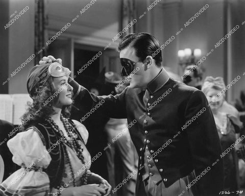 crp-10603 1942 gorgeous Catherine Henderson, Robert Sterling at masquerade party film This Time for Keeps crp-10603