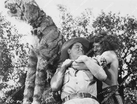 crp-10667 1952 Johnny Weissmuller, Charles Horvath Jungle Jim film Voodoo Tiger crp-10667