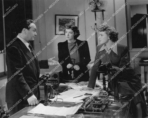 crp-10682 1941 Edward G Robinson, Laraine Day, Marsha Hunt film Unholy Partners crp-10682