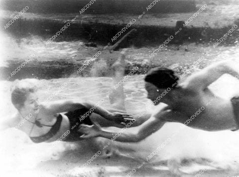 crp-10747 1947 Steve Pendleton, Mary Conwell underwater swimming sequence film Untamed Fury crp-10747
