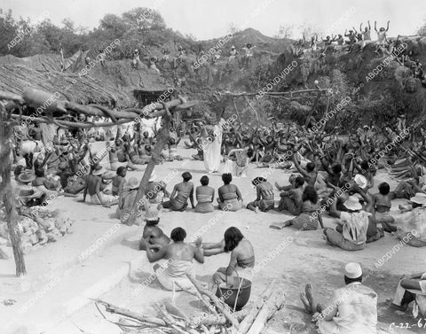 crp-10781 1934 Dorothy Burgess participates w natives in voodoo ritual film Black Moon crp-10781