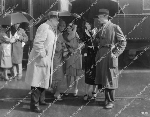 crp-10956 1930 Elliott Nugent, Marion Davies, Sally Starr, Julia Faye at train station film Not So Dumb crp-10956