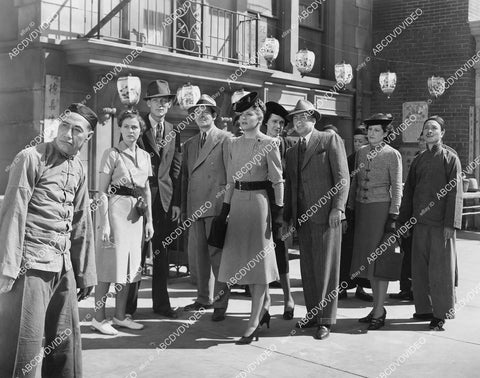 crp-11225 1939 Betty Furness in a gathering crowd film North of Shanghai crp-11225
