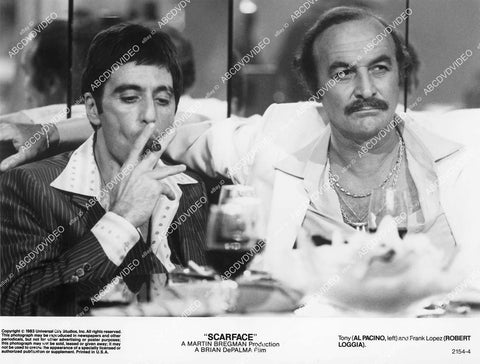 crp-01129 1983 Al Pacino, Robert Loggia film Scarface crp-01129