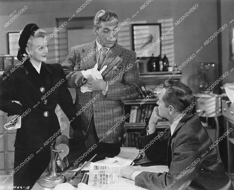 crp-11355 1946 Leslie Brooks, Forrest Tucker, George Macready film The Man Who Dared crp-11355