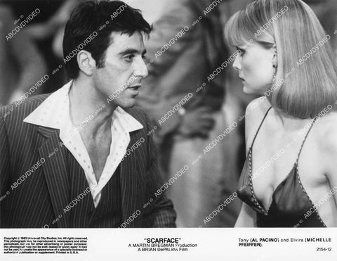 crp-01135 1983 Al Pacino, Michelle Pfeiffer film Scarface crp-01135