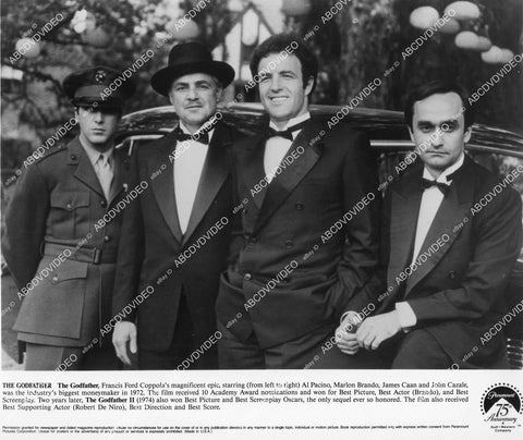 crp-01142 1972 Al Pacino, Marlon Brando, James Caan, John Cazale film The Godfather crp-01142