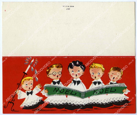 crp-11471 1950's cool Hollywood oddity Spade Cooley family Christmas card crp-11471