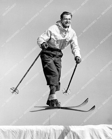 crp-11628 1940's some guy on snow skis looks like Ebbe Gronn Jr of Onslow, Norway crp-11628