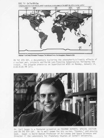 crp-11702 1980's Dr Carl Sagan discusses of nuclear war effects on earth's atmosphere and climate crp-11702