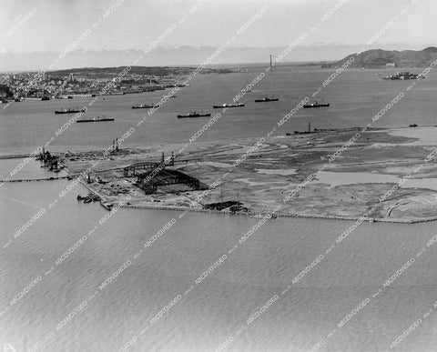 crp-11714 1937 historic San Francisco Treasure Island construction for Golden Gate International Expo crp-11714