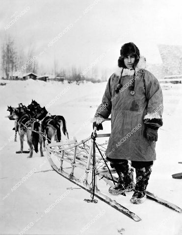 crp-11717 1936 Fairbanks Alaska Johnny Allen winner Dog Derby sled race crp-11717