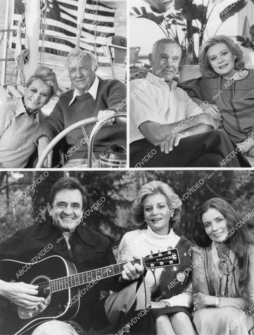 crp-11759 1983 Barbara Walters, Walter Cronkite, Johnny Carson, Johnny Cash June Carter crp-11759