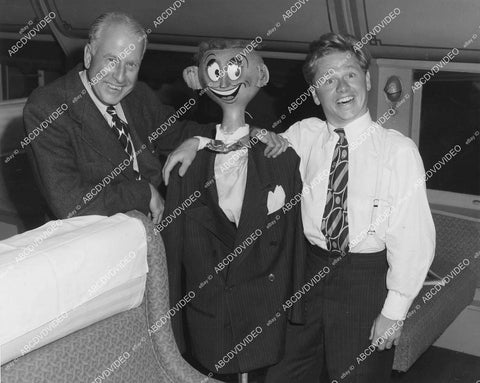 crp-11809 1944 Mickey Rooney w Waldo popeyed Dummy puppet w director George B Seitz film Andy Hardy's Blonde Trouble crp-11809