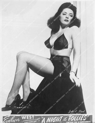 crp-11820 1940's burlesque dancer Evelyn West the Hubba Hubba Girl sexy in fishnets live show A Night at the Follies crp-11820