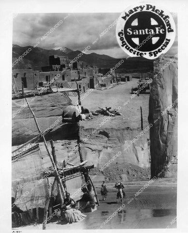 crp-11851 1929 Hollywood movie train railroad for Mary Pickford Santa Fe Coquette Special w Native American Indian women at ancient loom crp-11851